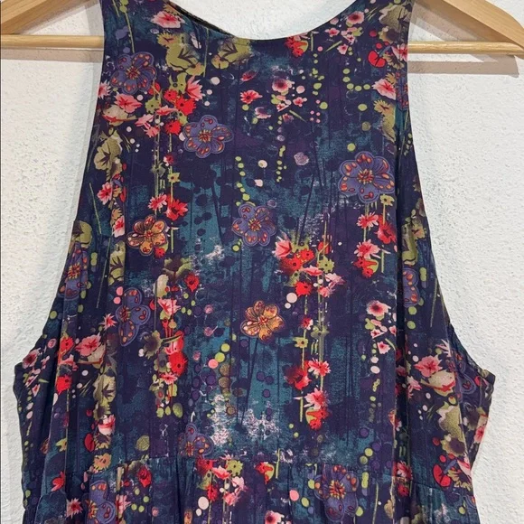 Natural Life Floral Halter Maxi Dress size Large - Picture 5 of 7